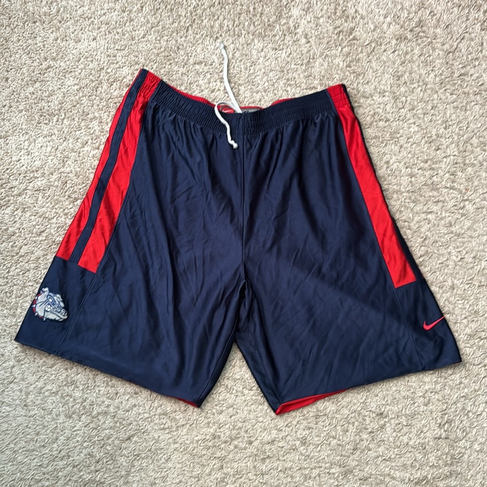 RARE Mens Nike Gonzaga Bulldogs Basketball Reversible Shorts Embroidered Size XL - Picture 4 of 7